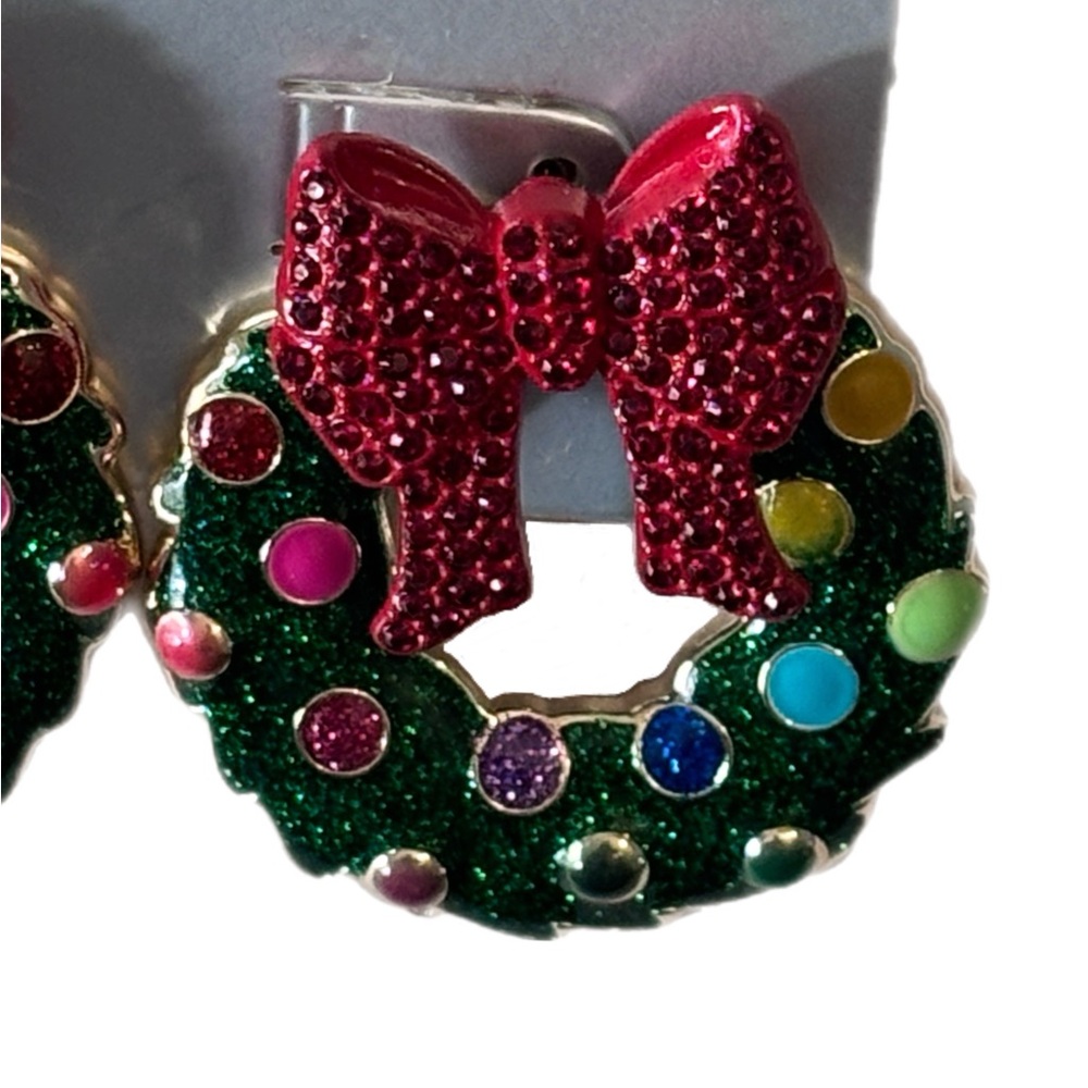 Sugarfix by BaubleBar Gold Wreath Earrings NWT Posts - Picture 3 of 4